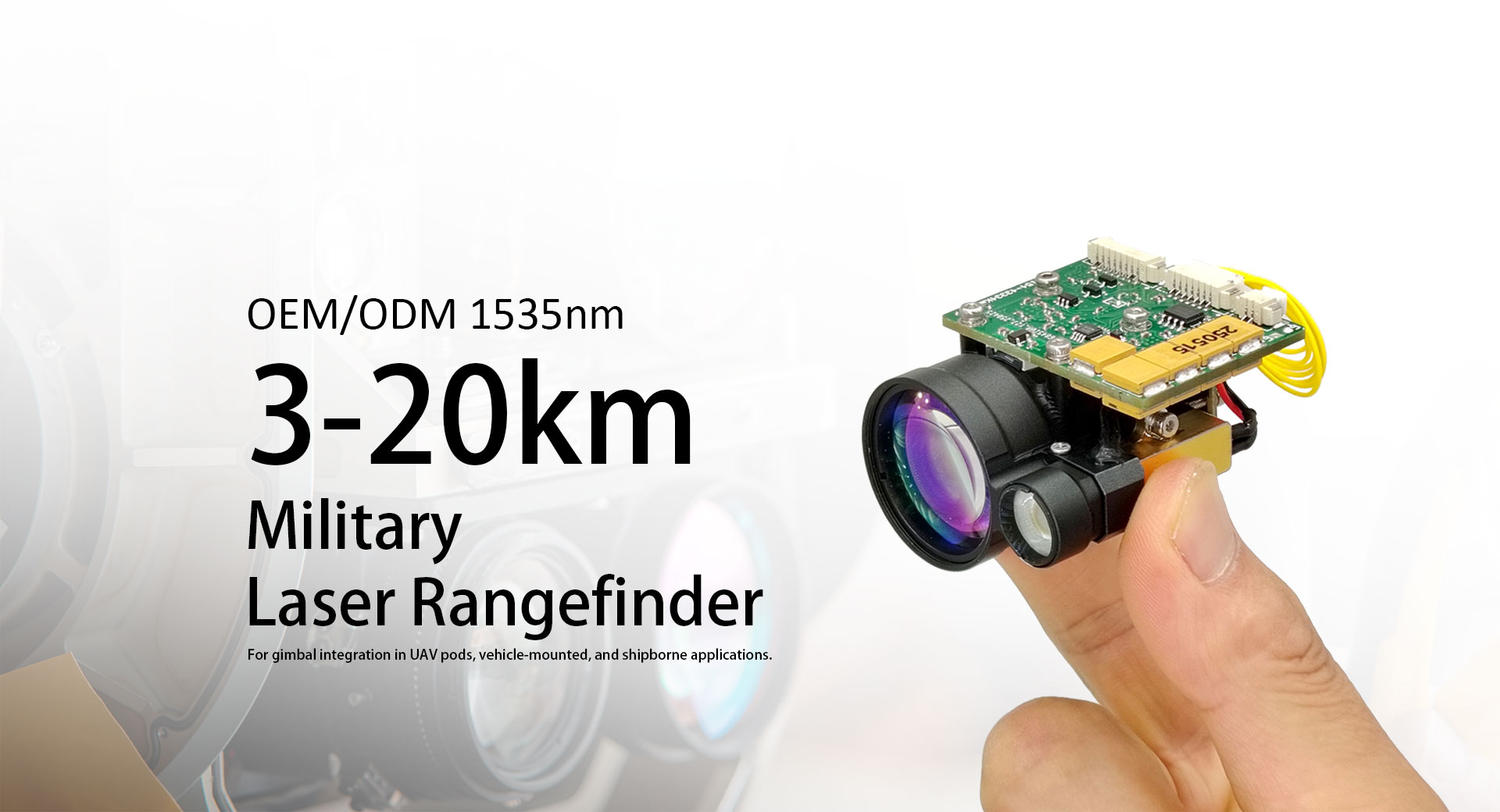 Leverandører af 1535nm 5 km Laser Range Finder Module