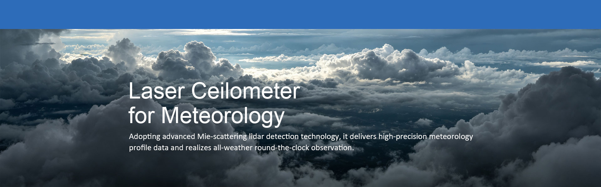 Bærbart laserceilometer til meteorologi